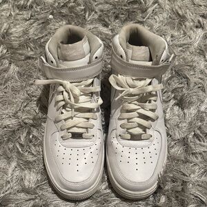 Men's White High-Top Sneakers